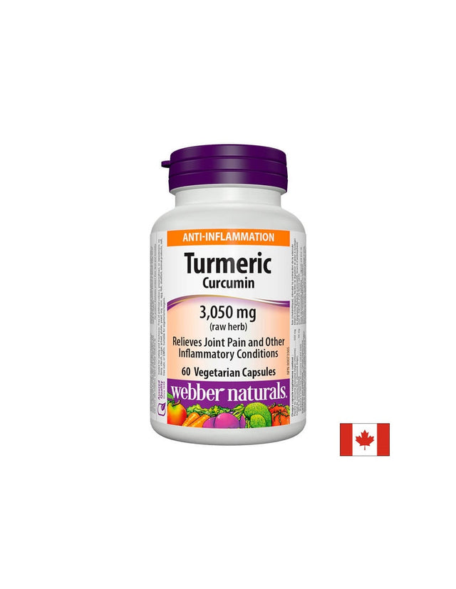 Turmeric Curcumin/ Куркума (куркумин) 600 mg x 60 капсули Webber Naturals  Webber Naturals - Nutra Best Bulgaria