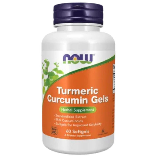 Turmeric Curcumin Softgels 475 mg - 60 Гел капсули  NOW Foods - Nutra Best Bulgaria