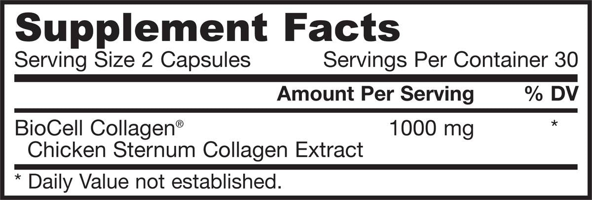 Type II Collagen Complex 500 mg - 60 капсули  Jarrow Formulas - Nutra Best Bulgaria