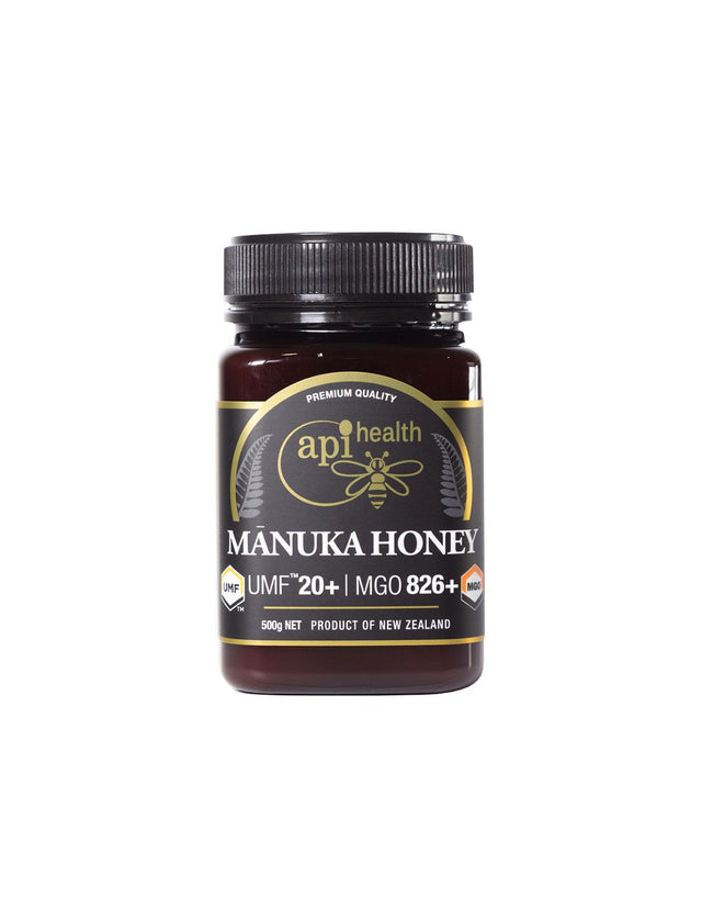 Манука мед UMF™ 20+ / MGO 826 Мощна антимикробна защита и имунна подкрепа 500 g  ApiHealth - Nutra Best Bulgaria