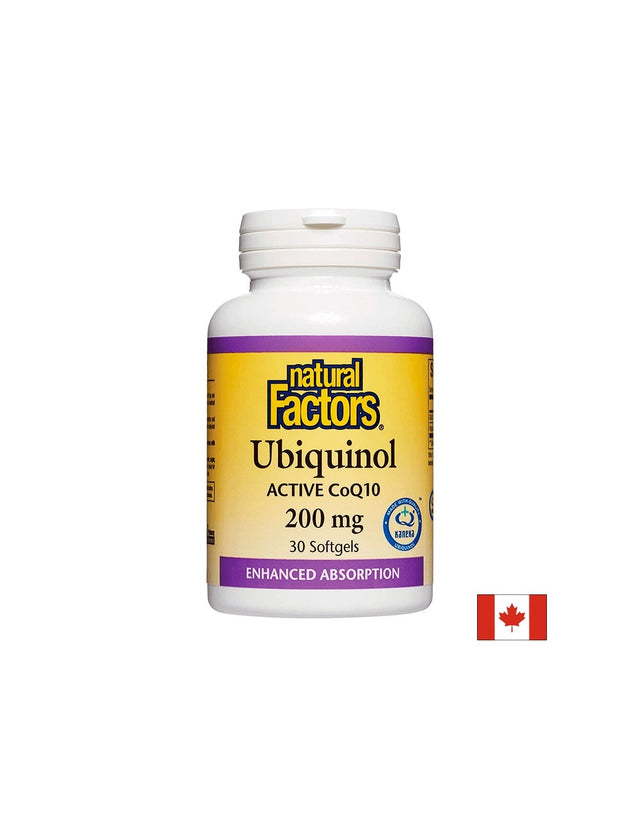 Ubiquinol Active CoQ10 200 mg - 30 Гел капсули  Natural Factors - Nutra Best Bulgaria
