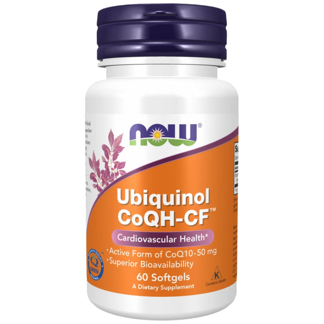Ubiquinol CoQH-CF™ - 60 Гел капсули  NOW Foods - Nutra Best Bulgaria