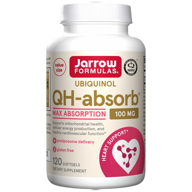 Ubiquinol QH-Absorb 100 mg - 120 Гел капсули  Jarrow Formulas - Nutra Best Bulgaria