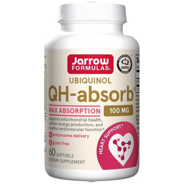 Ubiquinol QH-Absorb 100 mg - 60 Гел капсули  Jarrow Formulas - Nutra Best Bulgaria