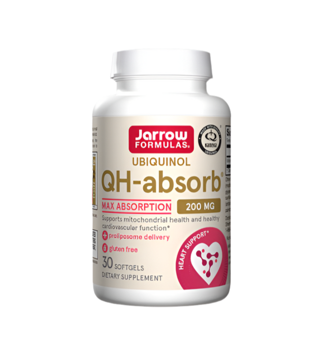 Ubiquinol QH-Absorb 200 mg - 30 Гел капсули  Jarrow Formulas - Nutra Best Bulgaria