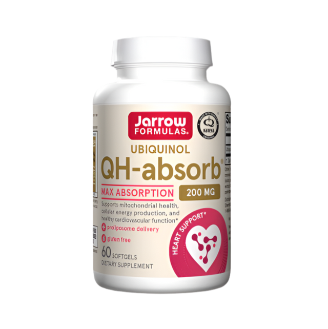 Ubiquinol QH-Absorb 200 mg - 60 Гел капсули  Jarrow Formulas - Nutra Best Bulgaria