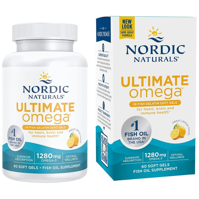 Ultimate Omega 1280 mg - 60 Гел капсули  Nordic Naturals - Nutra Best Bulgaria