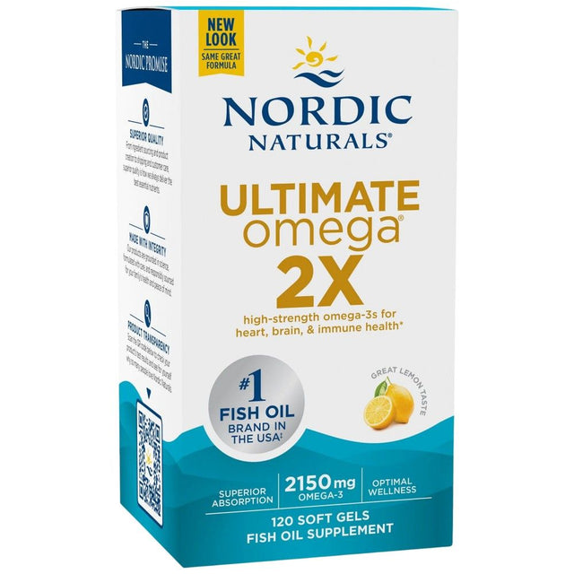 Ultimate Omega 2X 2150 mg - 120 Гел капсули  Nordic Naturals - Nutra Best Bulgaria