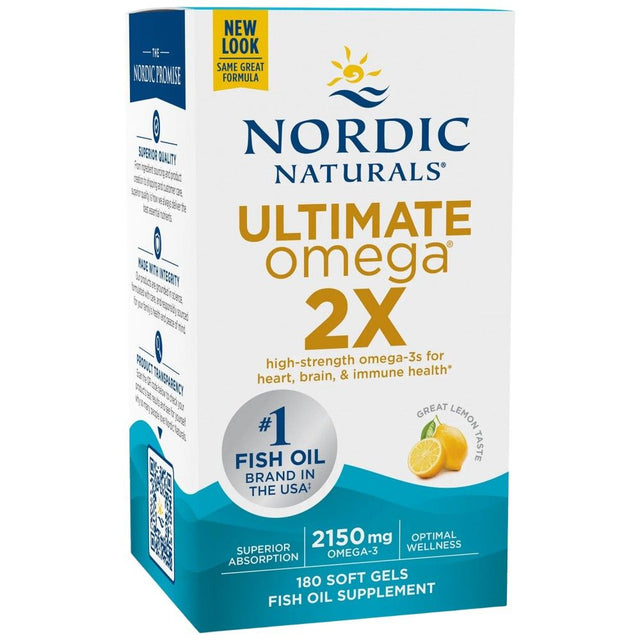 Ultimate Omega 2X 2150 mg - 180 Гел капсули  Nordic Naturals - Nutra Best Bulgaria