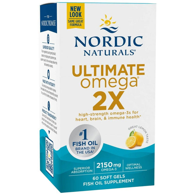 Ultimate Omega 2X 2150 mg - 60 Гел капсули  Nordic Naturals - Nutra Best Bulgaria