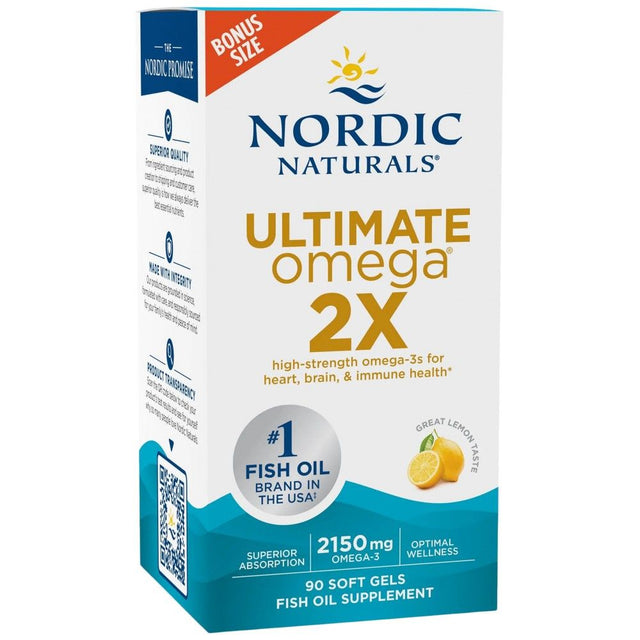 Ultimate Omega 2X 2150 mg - 90 Гел капсули  Nordic Naturals - Nutra Best Bulgaria