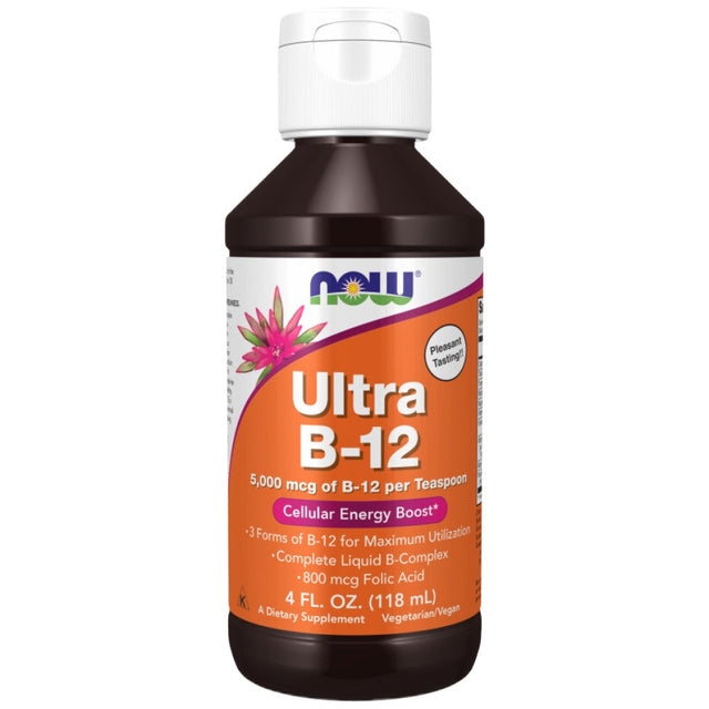 Ultra B-12 Liquid - 118 мл  NOW Foods - Nutra Best Bulgaria