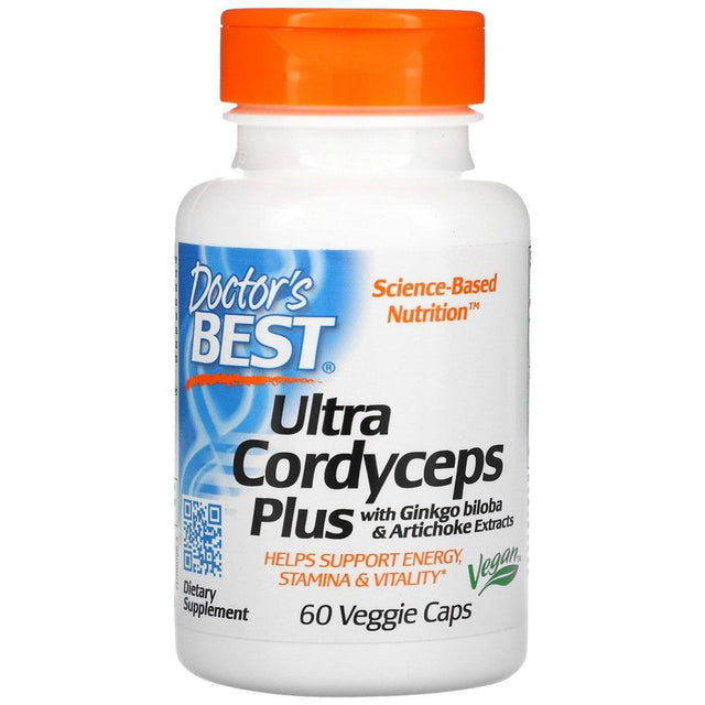 Ultra Cordyceps Plus | With Artichoke & Ginkgo Biloba - 60 капсули  Doctor’s Best - Nutra Best Bulgaria