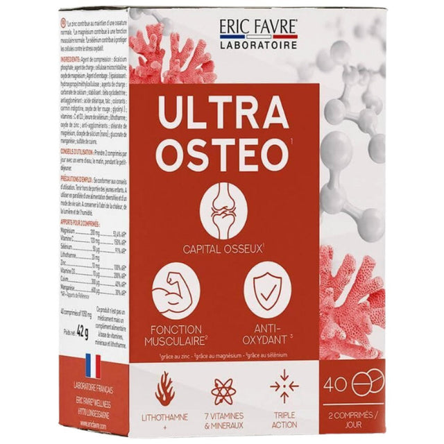 Ultra Osteo - 40 капсули  Eric Favre - Nutra Best Bulgaria