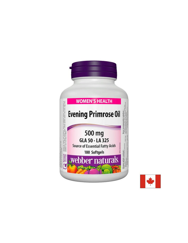 Вечерна иглика масло Ultra Prim, 500 mg х 180 софтгел капсули  Webber Naturals - Nutra Best Bulgaria