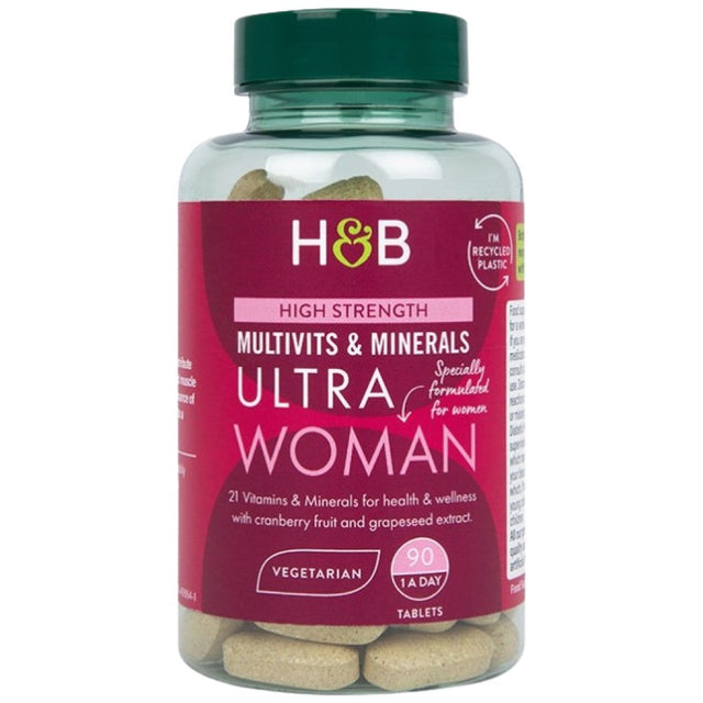 Ultra Woman | Multivits & Minerals - 90 Таблетки  Holland and Barrett - Nutra Best Bulgaria