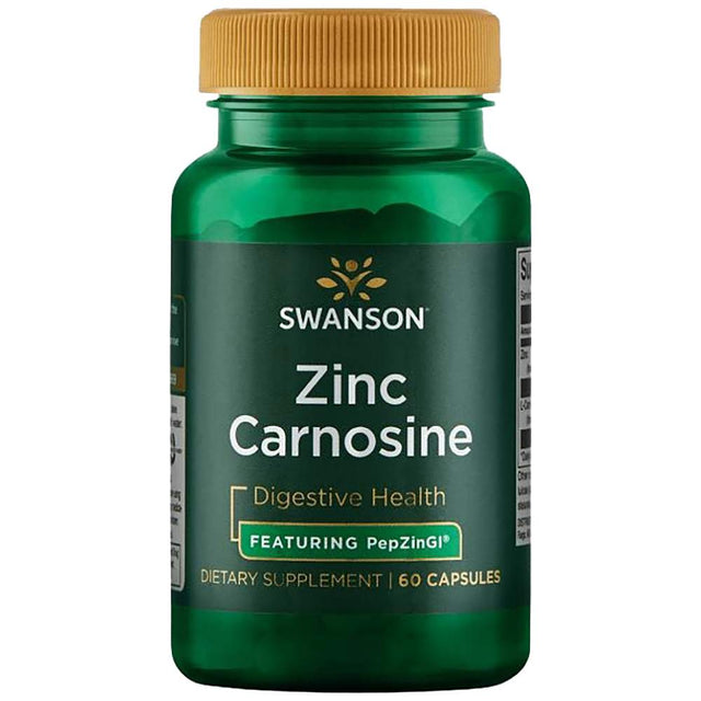Ultra Zinc Carnosine (PepZin GI) 37.5 mg 60 капсули  Swanson - Nutra Best Bulgaria
