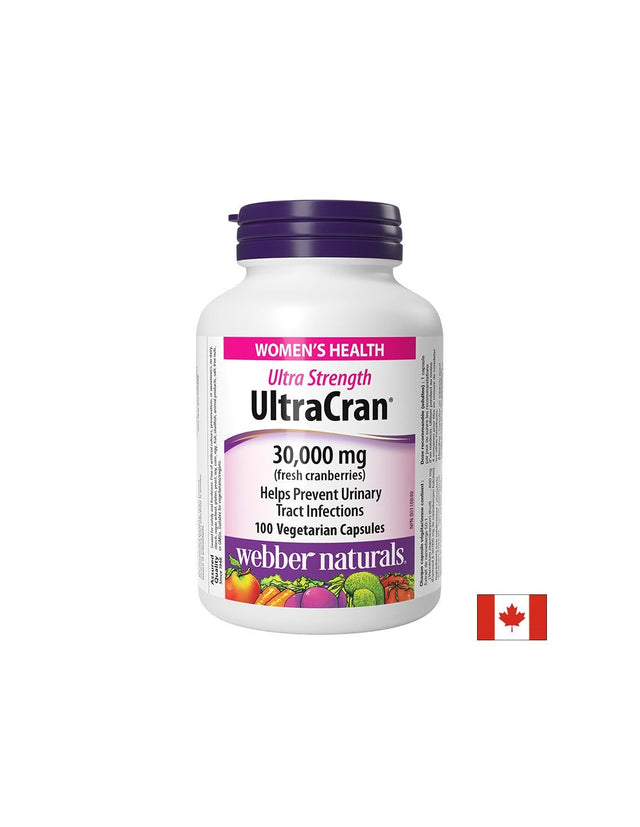 Уринарен тракт - Червена боровинка UltraCran, 100 V капсули  Webber Naturals - Nutra Best Bulgaria