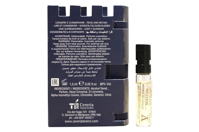 V Canto, Mastin, Extrait De Parfum, Unisex, 1.5 ml *Vial  V Canto - Nutra Best Bulgaria