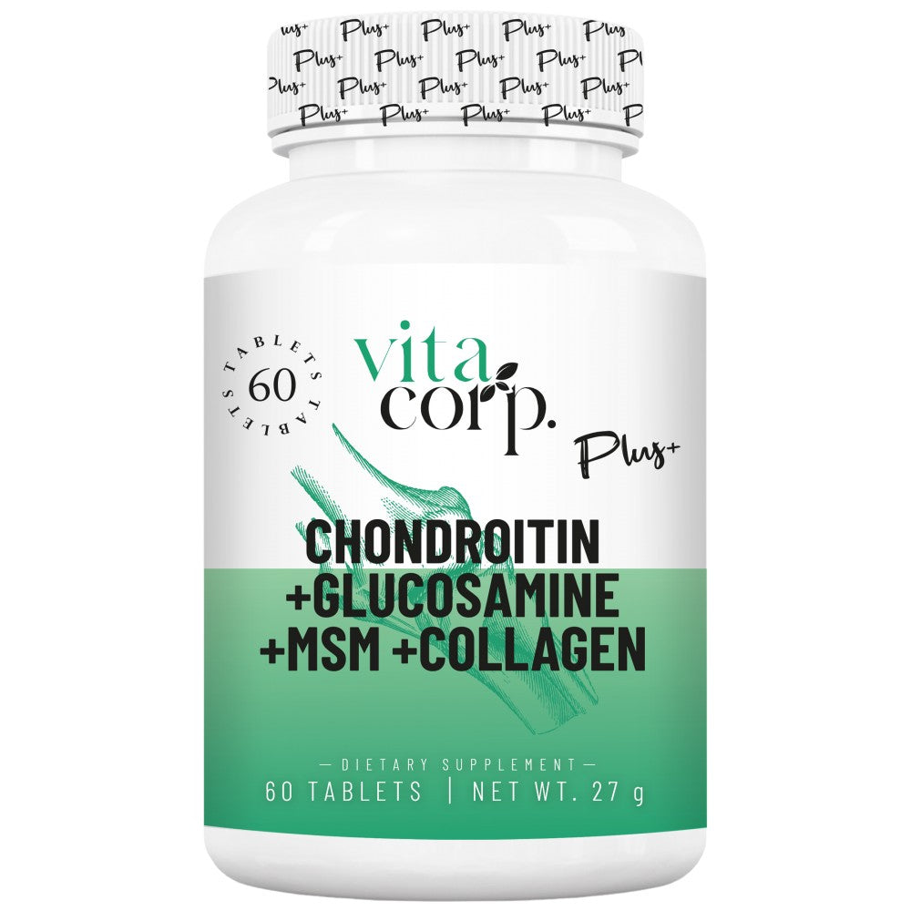 Chondroitin + Glucosamine + MSM + Collagen - 60 Таблетки  VitaCorp - Nutra Best Bulgaria