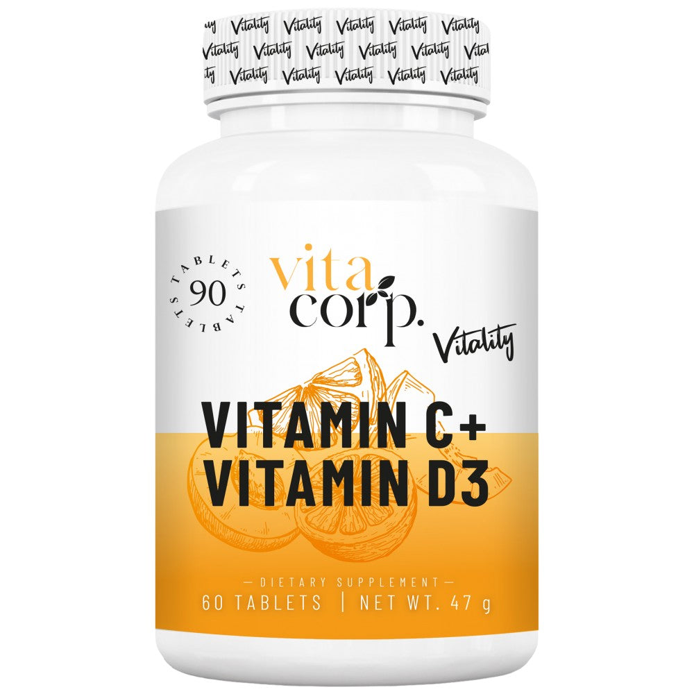 Vitamin C + Vitamin D Vitality - 90 Таблетки  VitaCorp - Nutra Best Bulgaria