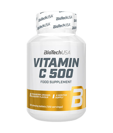 VITAMIN C 500 / 120 chewing tablets  BioTech USA - Nutra Best Bulgaria