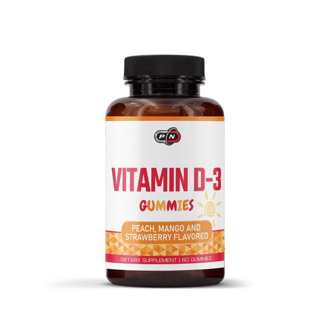 VITAMIN D-3 1000 IU PEACH, MANGO & STRAWBERRY - 60 gummies  Pure Nutrition - Nutra Best Bulgaria