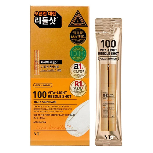 VT COSMETICS Vita-Light Reedle Shot 100 SET 2 ml * 10 pcs  Vt Cosmetics - Nutra Best Bulgaria