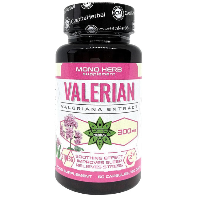 Valerian 300 mg - 60 капсули  Cvetita Herbal - Nutra Best Bulgaria