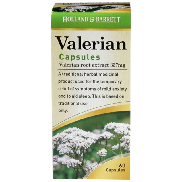 Valerian 337 mg - 60 капсули  Holland & Barrett - Nutra Best Bulgaria
