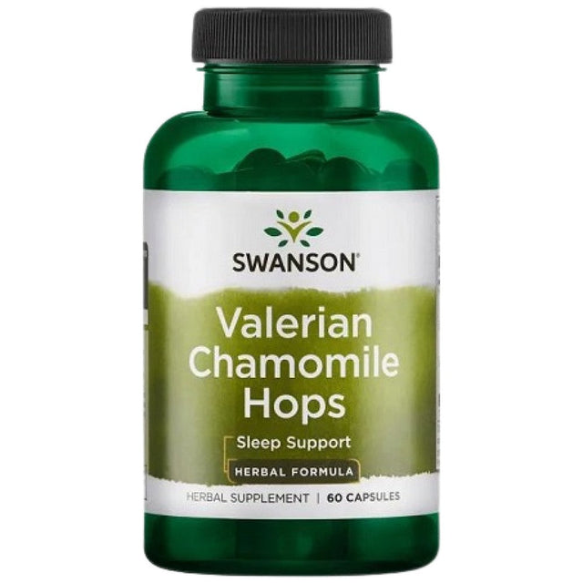 Valerian, Chamomile and Hops 60 капсули  Swanson - Nutra Best Bulgaria