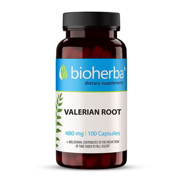Valerian Root 380 mg - 100 капсули  Bioherba - Nutra Best Bulgaria