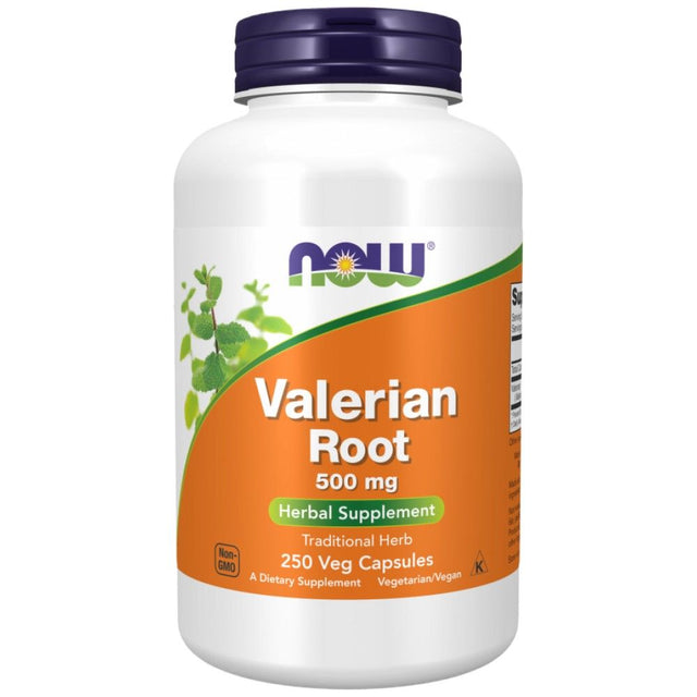 Valerian Root 500 mg - 250 капсули  NOW Foods - Nutra Best Bulgaria