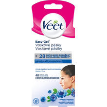Veet - Face wax strips for sensitive skin 40 pcs  Veet - Nutra Best Bulgaria