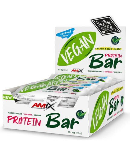 Vegan Protein Bar Box / 20 x 45 g  AMIX - Nutra Best Bulgaria