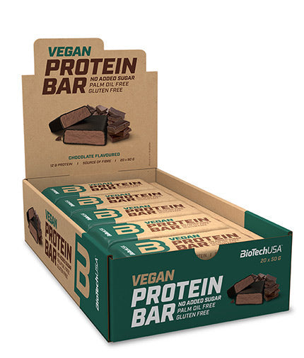 Vegan Protein Bar Box / 20 x 50 g  BioTech USA - Nutra Best Bulgaria