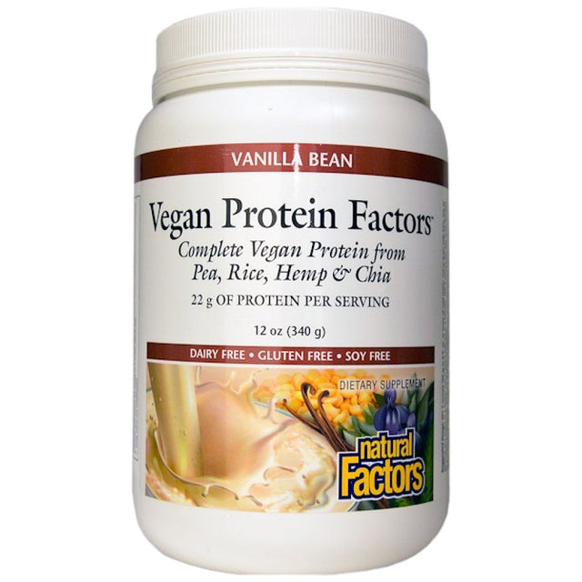 Vegan Protein Factors 340 грама  Natural Factors - Nutra Best Bulgaria