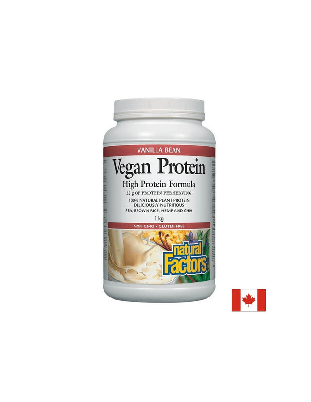 Vegan Protein High Protein Formula - 1000 грама  Natural Factors - Nutra Best Bulgaria
