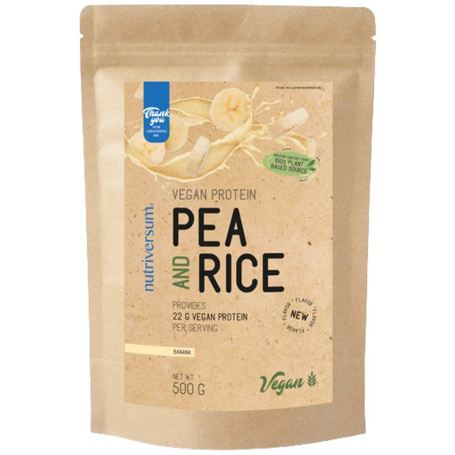 Vegan Protein | Pea and Rice - 500 грама  Nutriversum - Nutra Best Bulgaria