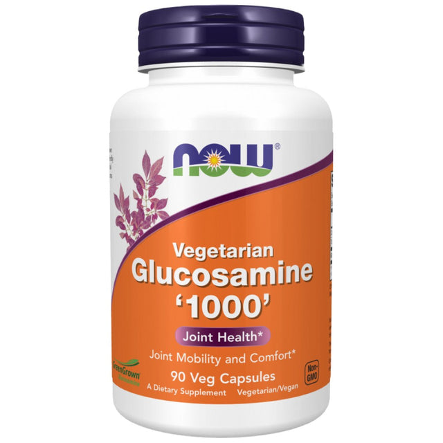 Vegatarian Glucosamine 1000 [90 капсули, 45 Дози]  NOW Foods - Nutra Best Bulgaria