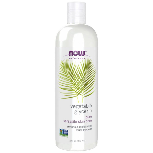 Vegetable Glycerine | Pure Versatile Skin Care - 473 мл  NOW Foods - Nutra Best Bulgaria