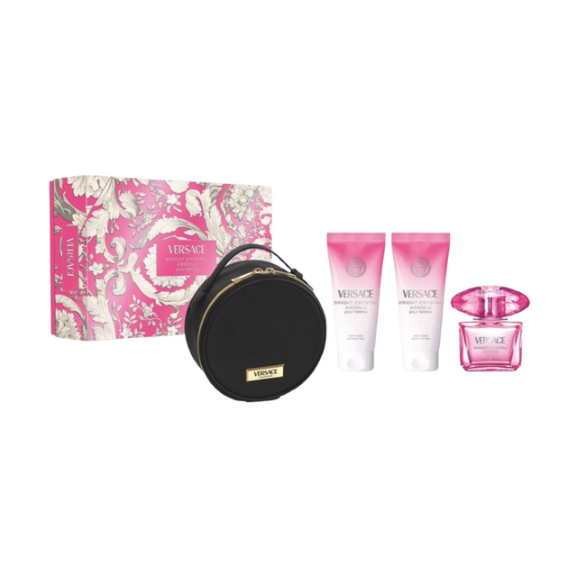 Versace Bright Crystal Absolu EDP 90 ml + BL 100 ml + SG 100 ml + несесер  VERSACE - Nutra Best Bulgaria