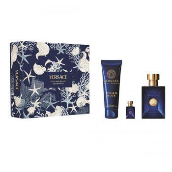 Versace - Dylan Blue Dárková sada EDT 100 ml, miniaturka EDT 5 ml a sprchový gel 150 ml - 100ml - Nutra Best