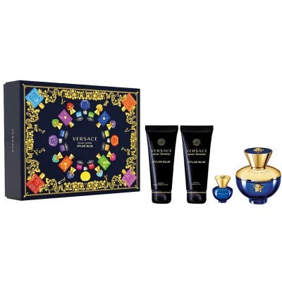 Versace – Dylan Blue Pour Femme Eau De Parfum 100ml + Eau De Parfum 5ml + Body Lotion 100ml + Shower Gel 100ml  Versace - Nutra Best Bulgaria