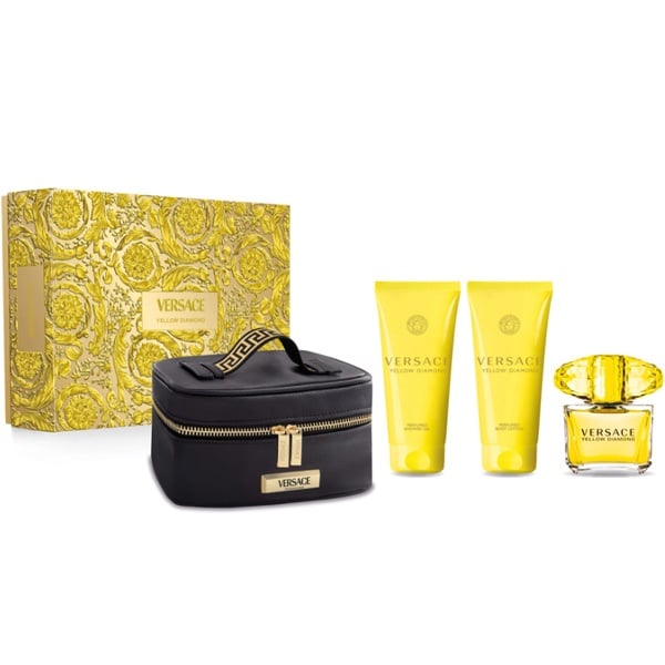 Versace Yellow Diamond EDT 90 ml + BL 100 ml + SG 100 ml + несесер  VERSACE - Nutra Best Bulgaria