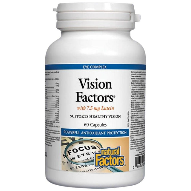 Vision Factors - 60 капсули  Natural Factors - Nutra Best Bulgaria