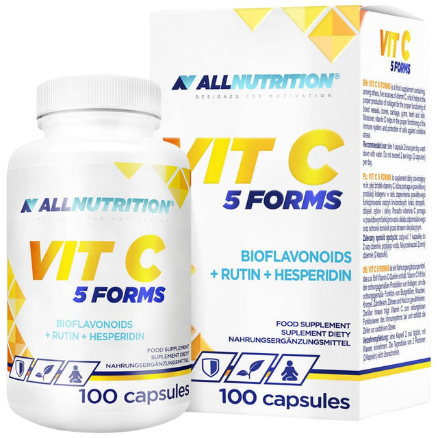 Vit C 5 Forms | Vitamin C Matrix - 100 капсули  AllNutrition - Nutra Best Bulgaria