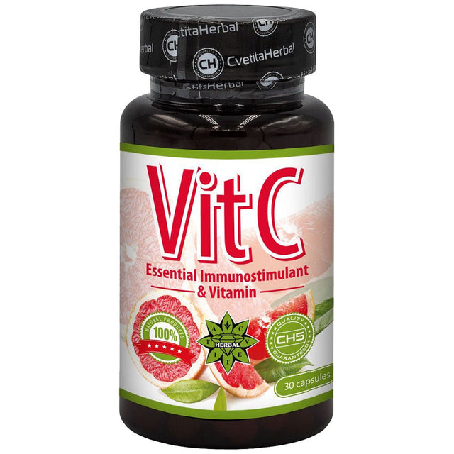 Vit C 600 mg - 80 капсули  Cvetita Herbal - Nutra Best Bulgaria