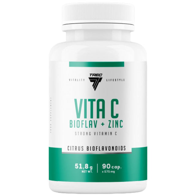 Vita C Bioflav + Zinc - 90 капсули  Trec Nutrition - Nutra Best Bulgaria