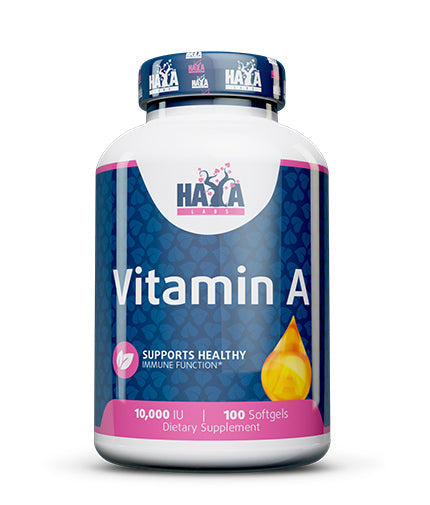 Vitamin A 10000 IU / 100 Softgels  HAYA LABS - Nutra Best Bulgaria